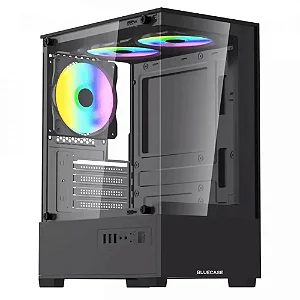 Gabinete Gamer Bg-055 Hit Pro 3x Fan Rgb Vidro Temperado
