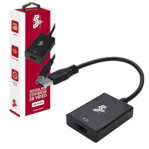 Conversor Adaptador 2 Tela Hdmi Usb 3 Full Hd Windows e Mac