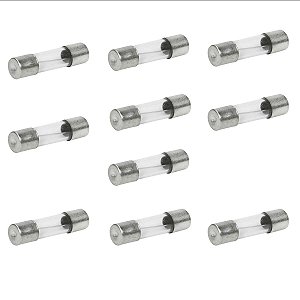10 Fusivel Eletronico Para Filtro De Linha 250v Tomada 7amp