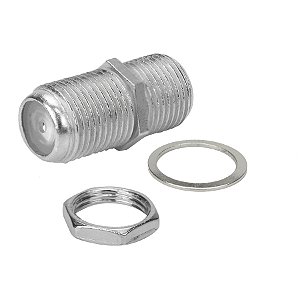 Emenda Cabo Coaxial Sky Antena Rg6 Rosca Porca E Arruelas