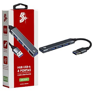 Hub Ampliador de Usb 4 Portas 1xUsb 3.0 3xUSB 2.0 5Gbps