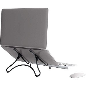 Suporte De Notebook Regulável Metal Uptable Preto Octoo