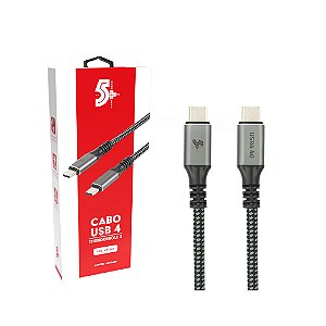 Cabo Usb Tipo C Thunderbolt 3 Para Mac Pd 40GB 100W 1 Metro
