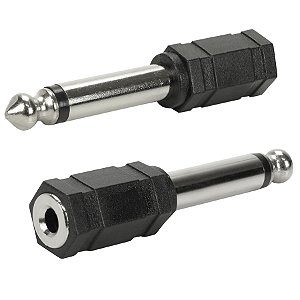 Adaptador De Áudio P10 Mono Para P2 J2 Mono