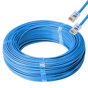 Cabo De Rede Anatel Furukawa Montado 50 Metros Cat5e Azul