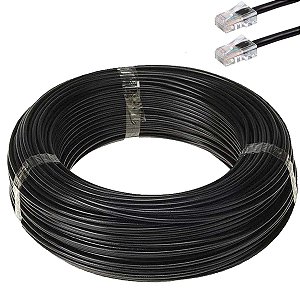 Cabo De Rede Anatel Furukawa Montado 30 Metros Cat5e Preto