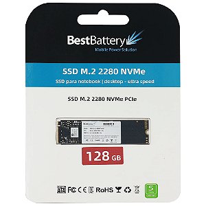 Ssd BestBattery 128Gb M.2 Nvme Pcie Gen3 1700mb/s Gravação
