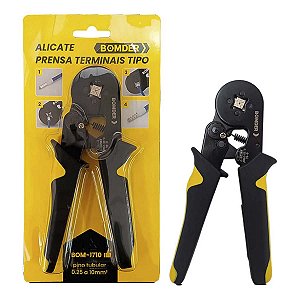 Alicate Prensa Terminal Ilhós Pino Tubular 0,25 a 10mm Hexag