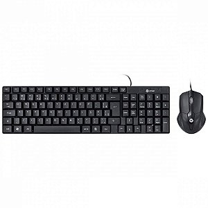 Kit 5 Combo Teclado E Mouse Office Cc200 Usb Preto Vinik