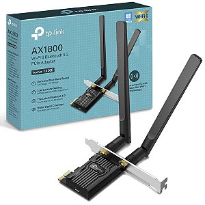Placa Rede Wifi 6 Pcie Bluetooth 5.2 Archer Tx20e Ax1800