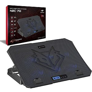Base Para Notebook C3tech Até 15,6 Gamer Nbc-70Bk 6 Coolers
