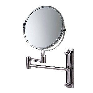 Espelho Aumento Articulado Dupla Face Pedestal Mor 8482