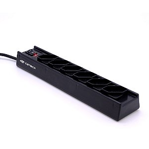 Filtro De Linha 6 Tomadas Bivolt Forte Preto C3Tech Fl-61Bk