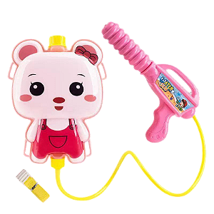 Brinquedo Infantil Mochila Arminha Lança Água Pistola Gata