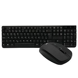 Teclado e Mouse Sem Fio OEX Work 2.4GHz 1200DPI ABNT2 TM407