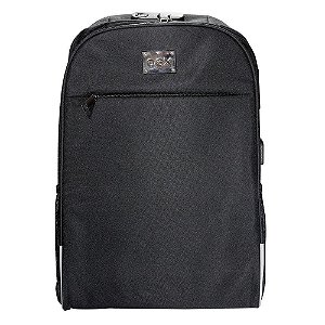 Mochila Para Notebook 15.6" Safety BK108,USB e Trava Preta
