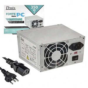 Fonte Atx De Alimentacao Para Computador Dmix 350W Reais