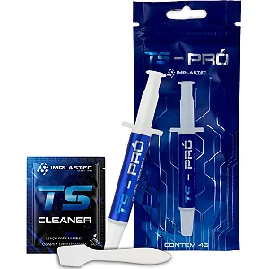Pasta Termica Prata Implastec Ts Pro Cinza 4g Seringa 6.2w