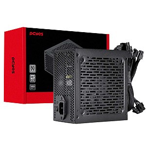Fonte Gamer Pcyes Atx Shocker 500w 80 Plus White Pfc Ativo