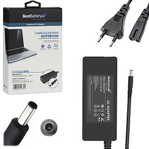Fonte Notebook Para Dell 19.5v 4.62a 90w Pino Fino 4,5*3,0mm