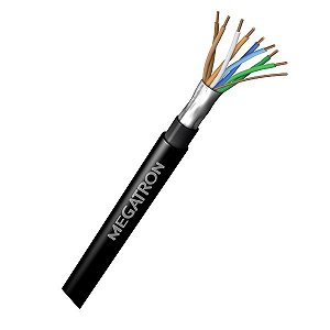 Cabo De Rede Cat5E Dupla Capa Blindado Cobre Megatron Metro