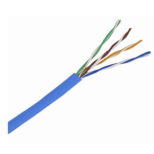 Cabo De Rede Cat5 Aluminio Cobreado Cftv Azul Infinity Metro
