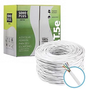 Cabo De Rede Furukawa Soho Plus Lan Cat.5E Caixa 305m Branco
