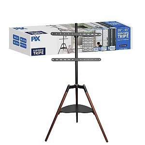 Suporte P/ Tv Pedestal Tripe Vitrine Vertical 26" A 65" Pix