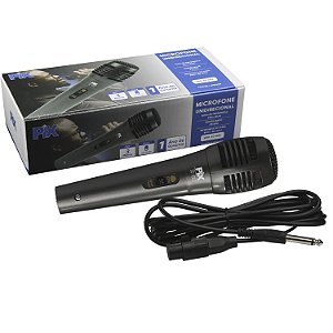 Microfone Dinâmico Cardióide E Unidirecional Com Fio