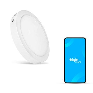Luminária Inteligente Plafon Redondo Sobrepor 18w Wifi Elgin