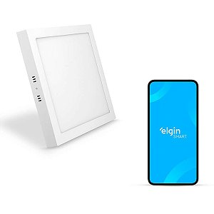 Luminária Inteligente Sobrepor 18W 3000-6000K Quadrada WIFI
