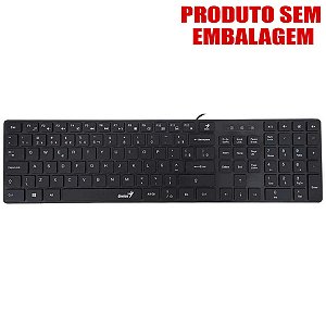 Teclado Multimida Genius Slimstar Ss126 Usb Preto S/ Caixa
