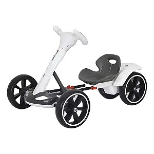 Mini Carro Kart Elétrico Infantil Kart Led Scooter Branco