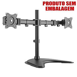 Suporte de Mesa para 2 Monitores Brasforma 13 a 27" S/ Caixa