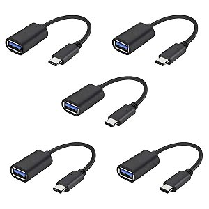 5 Adaptador Otg Usb C Para Iphone 15 16 Android Pendrive
