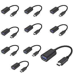 10 Adaptador Otg Usb C Para Iphone 15 16 Android Pendrive