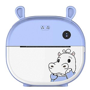 Camera Instantânea Infantil  Com Impressora Instacam Azul