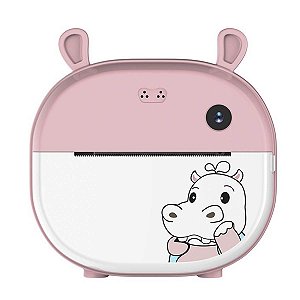Camera Instantânea Infantil  Com Impressora Instacam Rosa