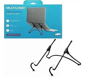 Suporte Ergonômico Multi Ac376, Para Notebook E Tablet Preto