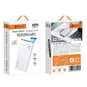 Power Bank Energy 10.000mAh Hrebos alta qualidade anatel