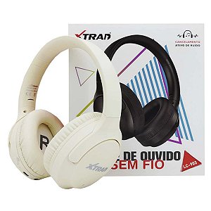 Fones De Ouvido Bluetooth Cancelamento De Ruído Anc Creme