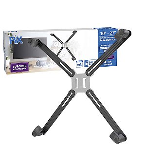 Suporte Para Monitor Sem Furacao Vesa 10'' a 27'' Adaptador