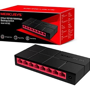 Switch de rede 08 Portas Gigabit Ms108G Mercusys 10/100/1000