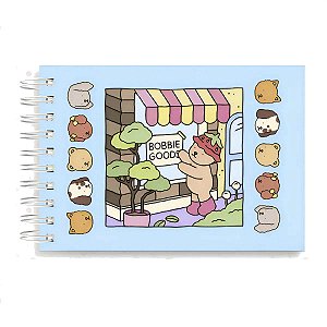 Livro De Colorir 50 Folhas Ursinho Bobbie Goods Azul
