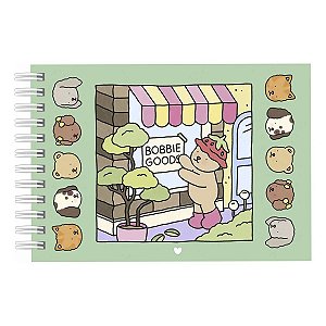Livro De Colorir 50 Folhas Ursinho Bobbie Goods Verde