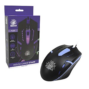 Mouse Gamer Start Nemesis 1200 Dpi Usb 2.0 Preto Rgb
