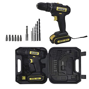 Parafusadeira E Furadeira a Bateria 1350Rpm Maleta E Brocas
