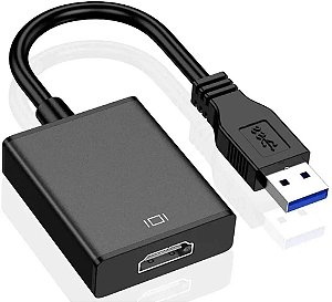 Cabo Adaptador Conversor Usb 3.0 Hdmi Fhd 1080p Segunda Tela