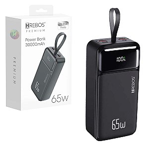 Carregador Para Notebook Portátil Power Bank 30.000mAh 65w