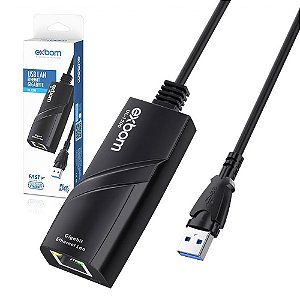 Cabo Adaptador Rede Porta Usb Internet Alta Velocidade Giga